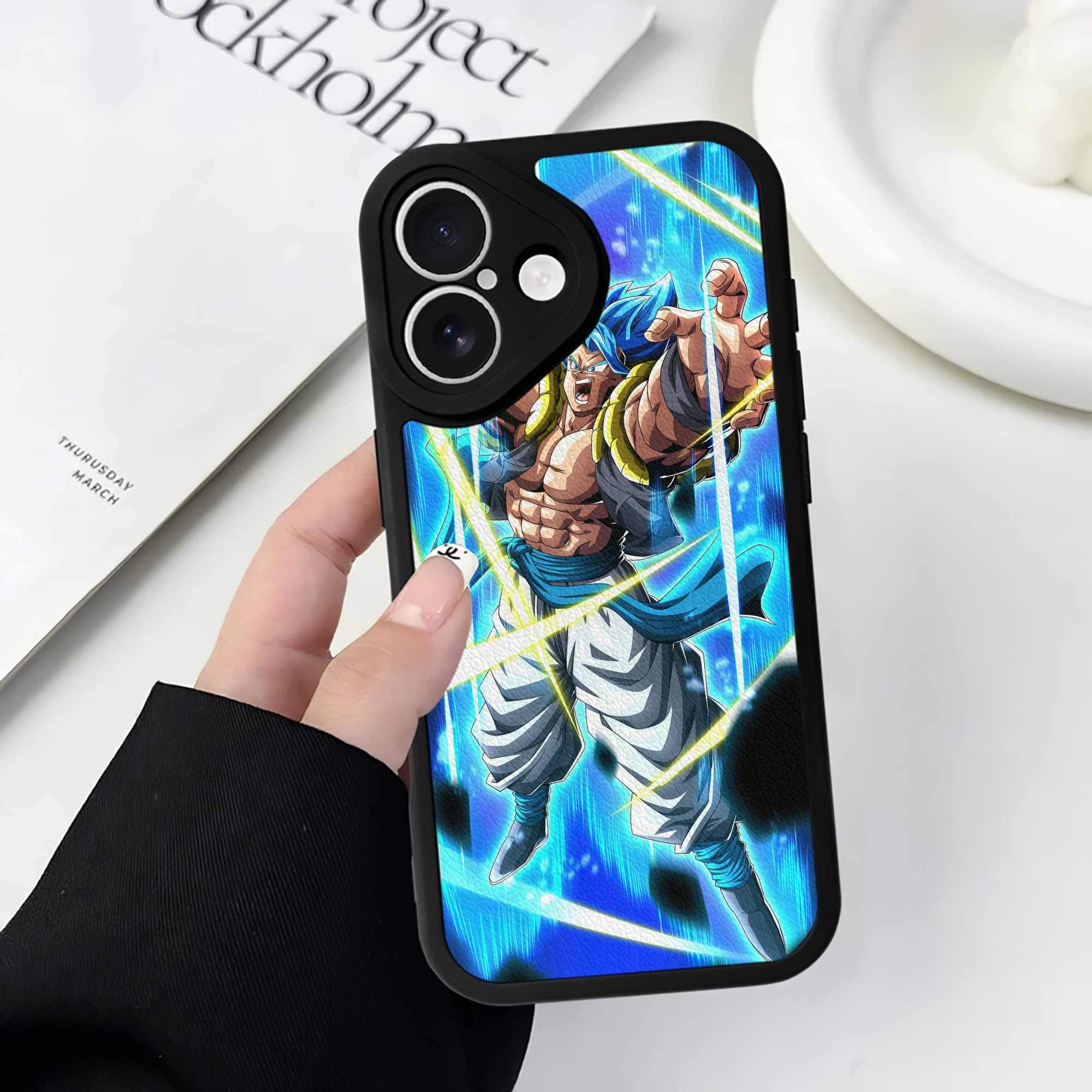 （画像用） ドラゴンボール DRAGON BALL 【iPhone 16シリーズ対応】シリコンスマホケース（レザー調） 材質：シリコン
